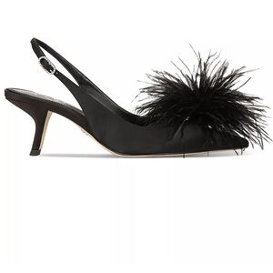 NEW Sam Edelman
Bianca 60MM Feather Pom Slingback Pumps